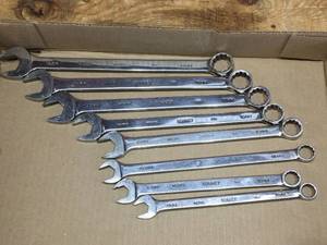 lot 209 image: WOW 8 PC BONNEY - MEB Series (1 Matco) Metric 11-13mm, 15-19mm Combination Wrenches
