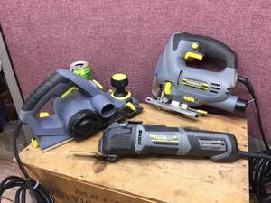 lot 223 image: 3 Newer PERFORMAX Planer - Oscillating Multi Tool - Jig Saw