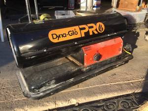 lot 188 image: DYNA-GLO PRO - 80K BTU KeroseneDiesel - Torpedo Heater