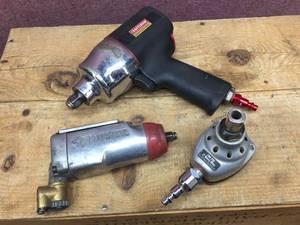 lot 241 image: CRAFTSMAN Professional 12 Air Impact - Porter Cable Mini Palm - Husky 38 Butterfly Impact