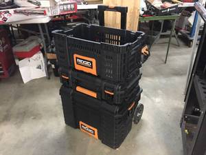lot 279 image: RIDGID - Pack Out Style - Stacking Tool Box Caddie