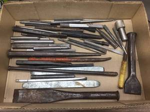 lot 281 image: Variety Chisels  Punches - Craftsman - Enderes - Ryan - Other