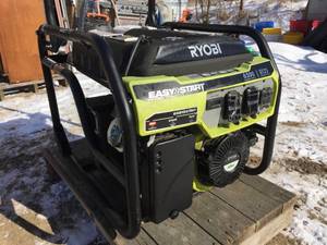 lot 103 image: RYOBI Easy-Start 6500 Watt 120240V Gas Generator - Works