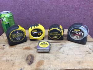lot 294 image: (5) STANLEYFAT MAX - Tape Measures 12 - 30