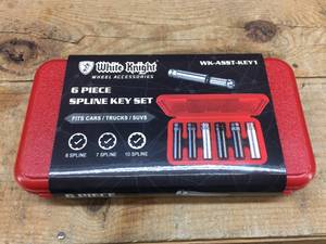 lot 304 image: WHITE KNIGHT WK-ASST-KEY1 6 Pc Spline Key Set - Nice