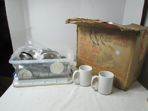 lot 83 image: Plain Mugs for Mug Press and Buttons