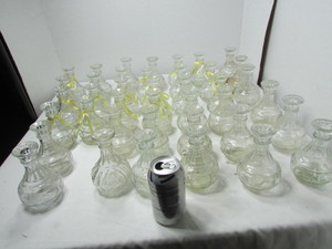 lot 123 image: Bud Vases Genie Bottles