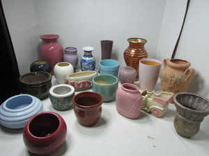 lot 130 image: Floral Vases and Planters