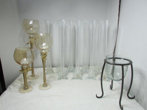 lot 178 image: Candle Vases