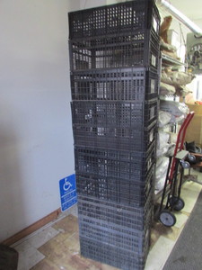 lot 192 image: Stackable Vegetable Crates