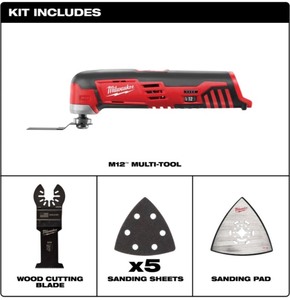 lot 6 image: Milwaukee M12 12 Volt Cordless Oscillating Multi-Tool, Tool Only, Model# 2426-20 Brand New
