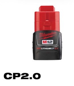 lot 13 image: Milwaukee M12 REDLITHIUM Compact 2.0Ah Battery, Model# 48-11-2420 Brand New