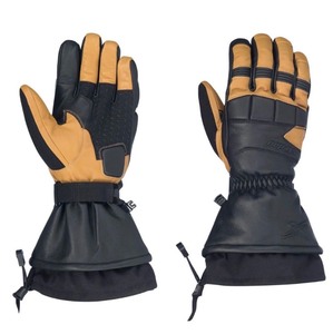 lot 63 image: Size Medium Ski-Doo Mens X-Team Leather Gloves Khaki
