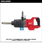 Brand New -Milwaukee M18 FUEL 1in. D-Handle Extended Anvil High Torque Impact Wrench with ONE-KEY, Tool Only, Model# 2869-20 $999 Retail