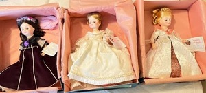 lot 39 image: Set of 3 Madame Alexander First Lady Collector Dolls with Original Boxes