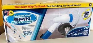 lot 102 image: Hurricane Spin Scrubber Cordless Cleaning Tool with Accessories New in box