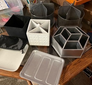 lot 337 image: Assorted Desktop Organizers and Storage Boxes Collection