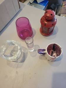 lot 126 image: Decorative Glassware and Candle Holder Collection Including Orrefors Crystal