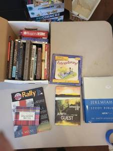 lot 147 image: Collection of Christian Study Books, Bibles, and Faith Literature
