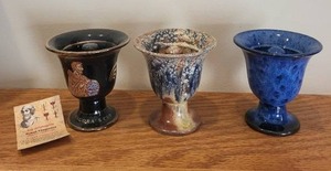 lot 161 image: Set of 3 Pythagoras Cups Assorted Ceramic Variants