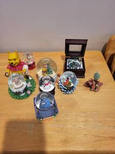 lot 277 image: Collection of Disney and Character Snow Globes with Music Box