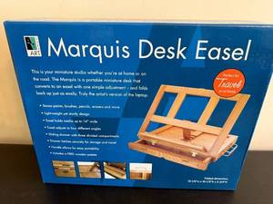 lot 192 image: ART Marquis Desk Easel - Portable Folding Artist Desk for Travel - New in Box