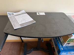 lot 198 image: SHW Tim Laptop Cart OD-03AFHCS01 - Height-Adjustable Mobile Laptop Table