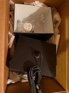 lot 385 image: Pair of Black Box Lamps