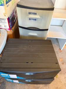 lot 414 image: Stacking Drawers Standard Drawer Black (Lot of 2)