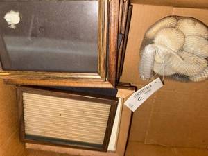 lot 419 image: Assorted Wooden Picture Frames - Dark Brown Finish, Mixed Sizes (Includes 5x7 Diploma Frame)