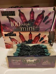 lot 202 image: Collection of Mini String Lights and Holiday Light Sets