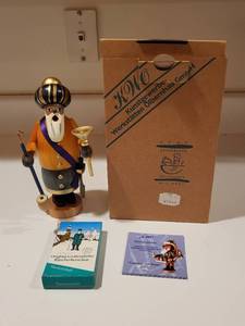lot 243 image: KWO Erzgebirge Incense Smoker Sultan with Box and Crottendorfer Cones