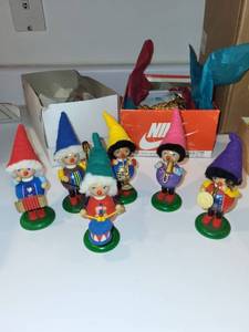 lot 248 image: Collection of Vintage Christmas Ornaments Including Steinbach West Germany Figures