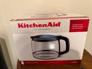 lot 304 image: Two KitchenAid 14-Cup Glass Carafes for Coffee Maker