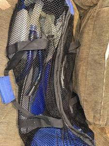 lot 314 image: Cressi-Sub Open Heel Snorkel Fins Size 6-7 with Masks (Lot of 2)