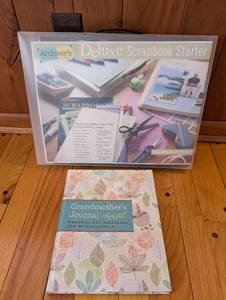 lot 116 image: Archivers Deluxe Scrapbook Starter - Grandmothers Journal & Travel Scrapbooking Supplies in Tub