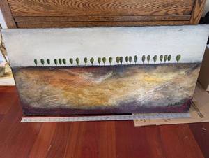 lot 138 image: Peter Kolacz - KOLZ-0210 36x18 Abstract Painting