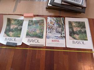 lot 147 image: Bayol Posters - Doudou & Joseph Bayol Provence Travel Prints (4 Unframed)