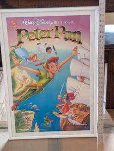 lot 175 image: Peter Pan Poster - Walt Disneys Classic Framed Artwork