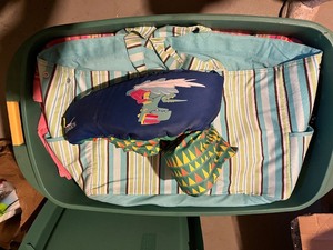 lot 64 image: Adidas Beach Tote Bag With Blue Roll-Up Mat, Teal Neck Pillow & Beach Ball