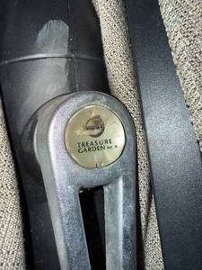 lot 438 image: Treasure Garden Patio Umbrellas - Grey Canopy (Lot of 2)