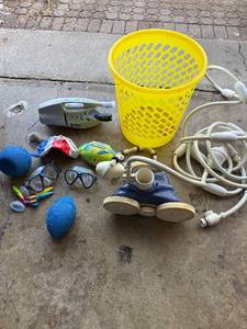 lot 447 image: Volt Handheld Appliance - Yellow Laundry Basket - Diving Goggles & Toys