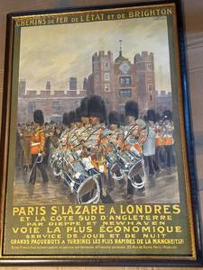 lot 11A image: Original French Poster - Chemins de Fer de ltat et Brighton Travel Advertisement
