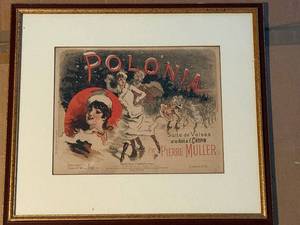 lot 13A image: Polonia Original French Poster - Suite de Valses sur Chopin - Par Pierre Muller