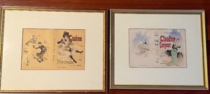 lot 17A image: Claudine Lamour & Graine Dhorizontales (Lot of 2) - Vintage French Posters, 1893