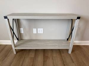 Walker Edison Console Sofa Table Gray Wood Look 46x12x30 Good