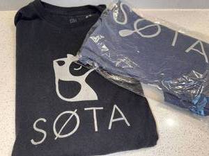 SOTA Graphic T-Shirt Lot of 2 Dog Logo Black Blue XL Good Condition
