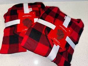 Wondershop Target Buffalo Check Pajama Sets Lot of 5 NWT Mixed Sizes