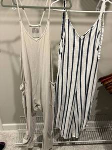 FP Movement XS & Vince Camuto M Jumpsuit Romper 2 Pc Lot Good