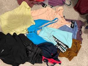 Womens Activewear Clothing Lot Nike Lululemon Tops Shorts Mixed